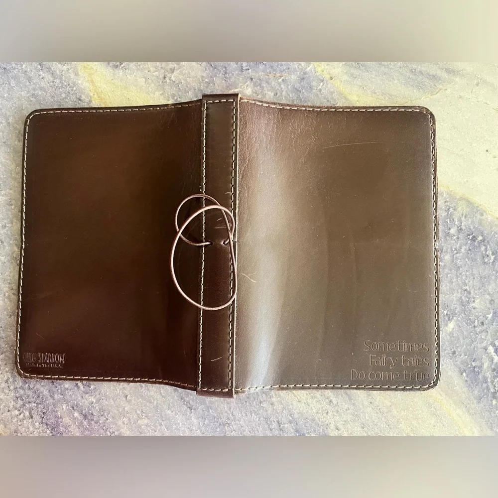 Chic Sparrow Original E-Class B6 Evanwood Planner Leather Cover TN Rare Brown
